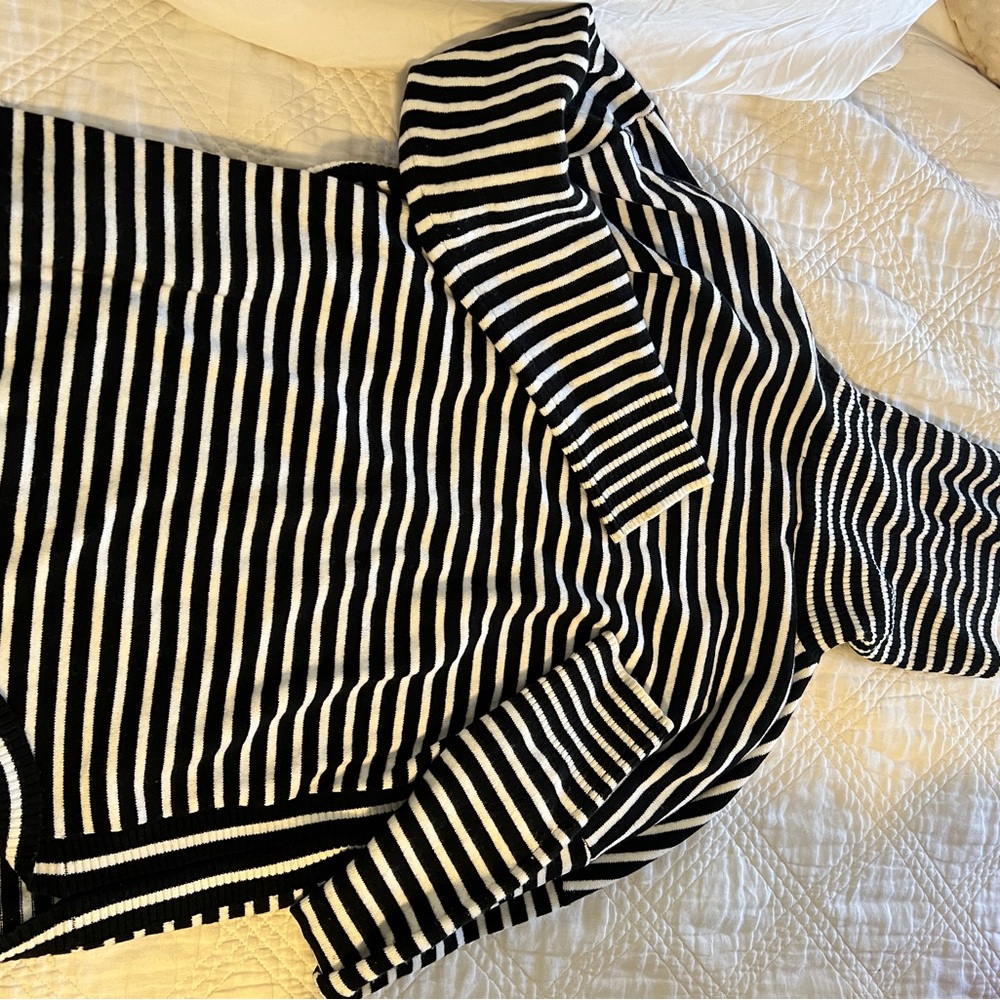 French Connection Monochrome Striped Knit